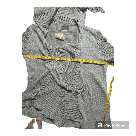 Design B Women's Knitted Sweater Color Tan Size XXL 100% Linen - Picture 4 of 6